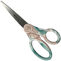 Westcott Pouring Art and Marble Effect Scissors - Universal Scissors with Stainless Steel Blades and Plastic Handles - 8