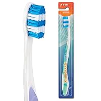 SmileGoods A424 Toothbrush, 42 Tuft, Extra Soft Bristle, Individually Packaged Toothbrushes, Assorted Colors, Bulk Pack of 72