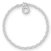 Thomas Sabo X0163-001-12 Women's Charm Bracelet Classic Charm Club 925 Sterling Silver