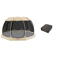 Alvantor Screen House Room Camping Tent Outdoor Canopy Dining Gazebo Pop Up Sun Shade Shelter 10 Mesh Walls Not Waterproof Beige 15'x15' Patent