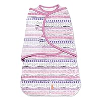 SwaddleMe® Room to Grow™ Swaddle – 0-6 Months, 1-Pack (Tribal Stripes) Baby Swaddle Wrap Grows with Baby, Transitioning to Arms Out Sleep to Safely Roll and Self-Soothe