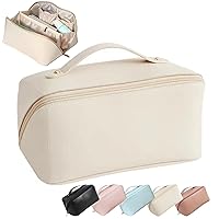 Travel Cosmetic Bag - Multifunctional Makeup Bag for Easy Access, Waterproof, Large-capacity, with Handle and Divider