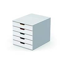 Desktop Drawer Organizer (VARICOLOR Mix 5 Compartments with Removable Labels) 11
