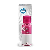 HP 31 | Ink Bottle | Magenta | Up to 8,000 pages per bottle|Works with HP Smart Tank Plus 651 and HP Smart Tank Plus 551 | 1VU27AN