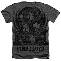 Pink Floyd Faces Unisex Adult Sublimated Heather T Shirt