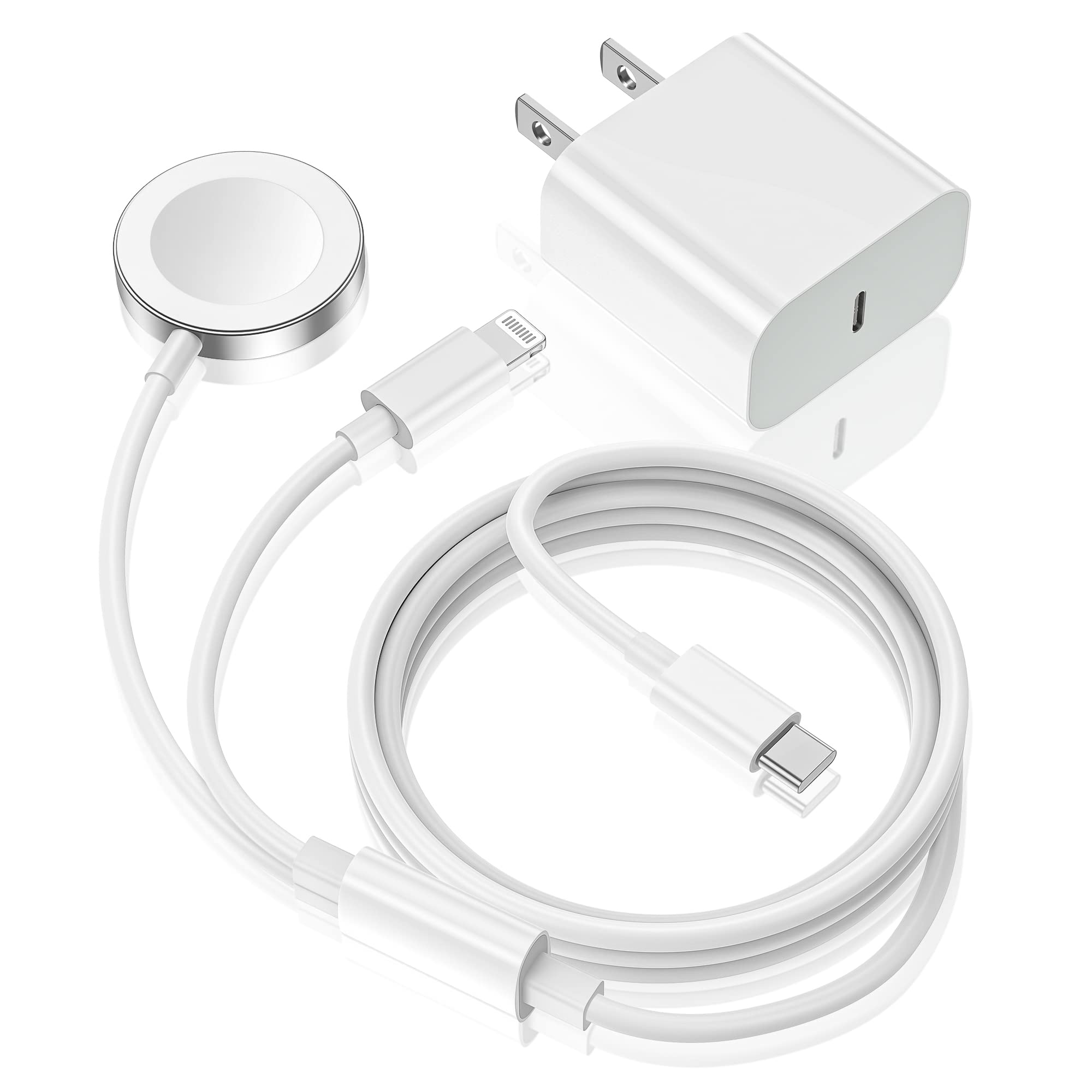 CIYOYO 3.3Ft Watch Charger Fit for iWatch Series, Portable Wireless Fast  Charging Cable Compatible with Apple Watch Series, White - Walmart.com