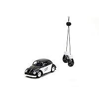 Punch Buggy 1:32 Scale 1959 Volkswagen Beetle Die-cast Car with Mini Gloves Accessory (Black), Toys for Kids and Adults