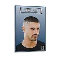 AYTGBF Modern Barber Shop Salon Hair Cut for Men Poster Beauty Salon Poster (11) Canvas Painting Wall Art Poster for Bedroom Living Room Decor 20x30inch(50x75cm) Frame-style