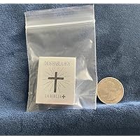 Mini bibles Dollhouse Miniature Holy Bible Religious Christian Jesus Dolls Books Mini Holy Bible Spanish Silver (1.5