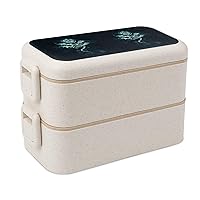 Evil Eye Adult Bento Box Leak-Proof Lunch Box Food Storage Container with 2 Compartments
