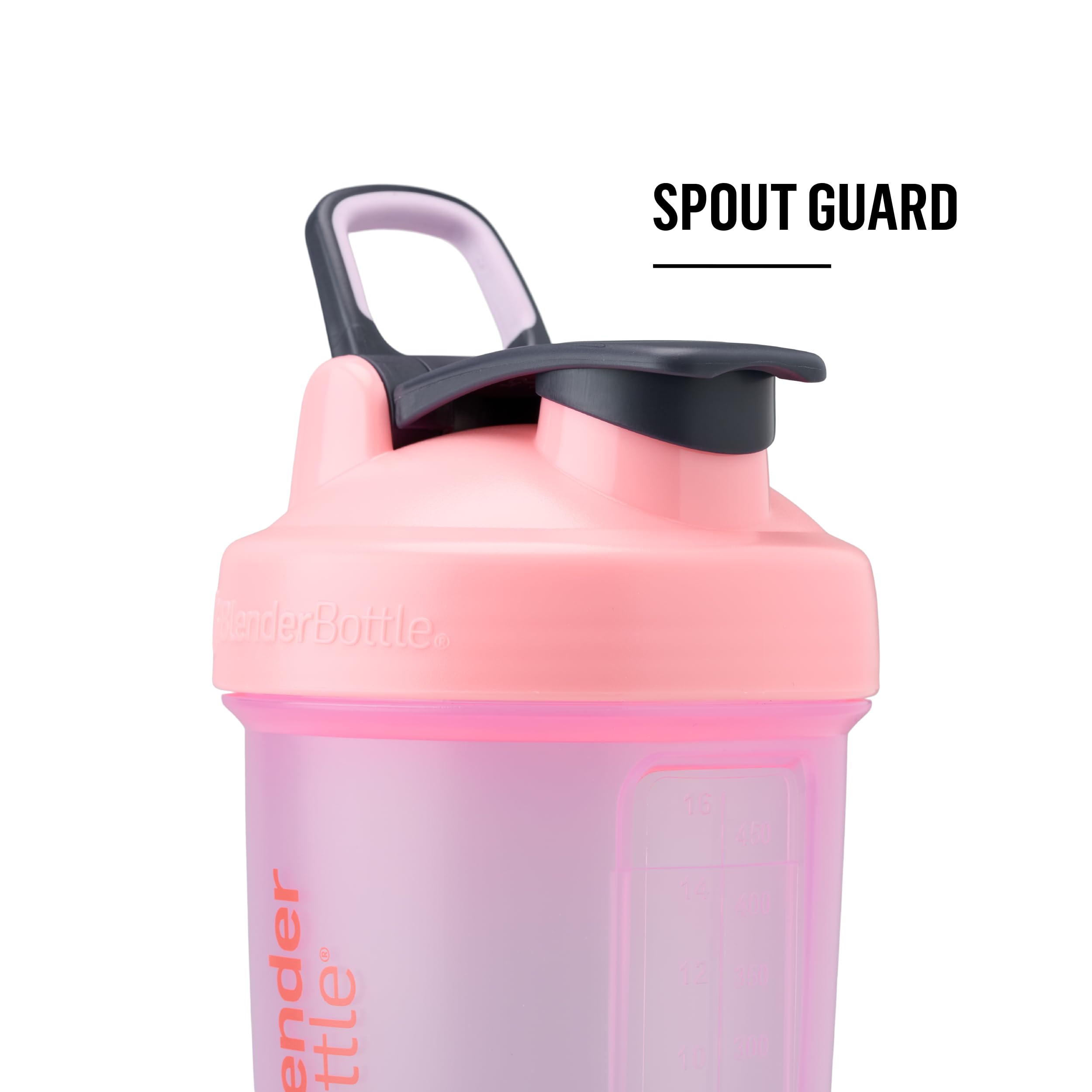 BlenderBottle Shaker Bottle with Pill Organizer and Storage for Protein Powder, Classic V2 ProStak System, 22-Ounce, Pink