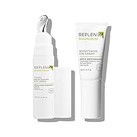 Replenix Eye Brightening Treatment Skin Care Bundle, Medical-Grade Set Includes Tinted Brightening Eye Cream (8.5 ml) & Brightening Eye Cream (0.5 oz)