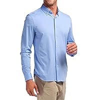 Rhone Men's Commuter Dress Shirt, Slim Fit, Comfortable, Four-Way Stretch, Wrinkle Release, Moisture Wicking, Anti-Odor