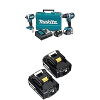 Makita XT269M 18V LXT Lithium-Ion Brushless Cordless 2-Pc. Combo Kit (4.0Ah) with BL1830B-2 18V LXT Lithium-Ion 3.0Ah Battery