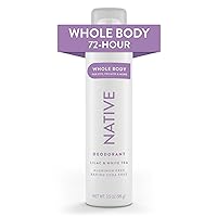 Native Whole Body Deodorant Spray Contains Naturally Derived Ingredients, Deodorant for Women & Men | 72 Hour Odor Protection, Aluminum Free with Coconut Oil and Shea Butter | Lilac & White Tea