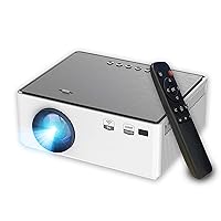 Video Projector, 5G WiFi Bluetooth Projector Full HD 1080P Projector 4K Support Movie Projector 8500L Outdoor Portable Mini Projector Compatible with TV Stick Laptop Tablet PC HDMI USB TF DVD