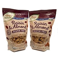 Simply Nature Raisin & Almond Honey Granola (Pack of 2 x 12 oz)