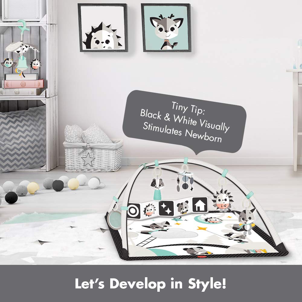 Tiny Love Black & White Gymini Infant Activity Play Mat With-Book, Magical Tales, Deluxe, 1