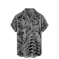 Men' Shirt Graphic Prints Turndown Outdoor Street Short Sleeves Buttondown Print Clothing Apparel