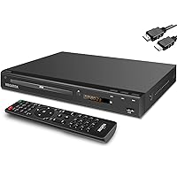 MEGATEK Region-Free DVD Player for TV with HDMI, CD Player for Home, Plays All Regions and Formats, USB Port, Durable Metal Casing, Remote, HDMI and RCA Cables Included