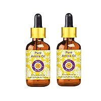 Deve Herbes Pure Arnica Oil (Arnica montana) with Glass Dropper (Pack of Two)100ml X 2 (6.76 oz)