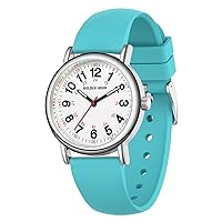 Waterproof Nurse Watch for Medical Professionals, Students Women Men - Military Time Luminouse Easy Read Dial, 24 Hour with Second Hand, Colorful Silicone Band