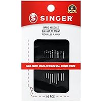 SINGER Ball Point Assorted Hand Needles, 10-Count