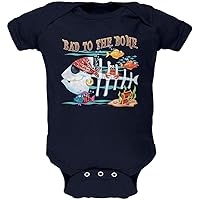 Old Glory Bad to the Bone Pirate Fish Soft Baby One Piece