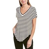 womens Ocelot Stripe Knotted Front Top