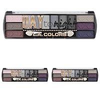 L.A. COLORS Day To Night 12 Color Eyeshadow Palette, Evening, 0.28 oz. (Pack of 3)