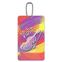 Violin - Musical Instrument Music Strings Band Orchestra ID Tag Luggage Card Suitcase Carry-On