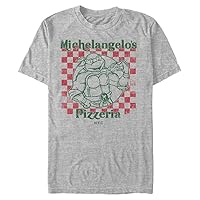 Nickelodeon Big & Tall Teenage Mutant Ninja Turtles Mikeys Pizza Men's Tops Short Sleeve Tee Shirt