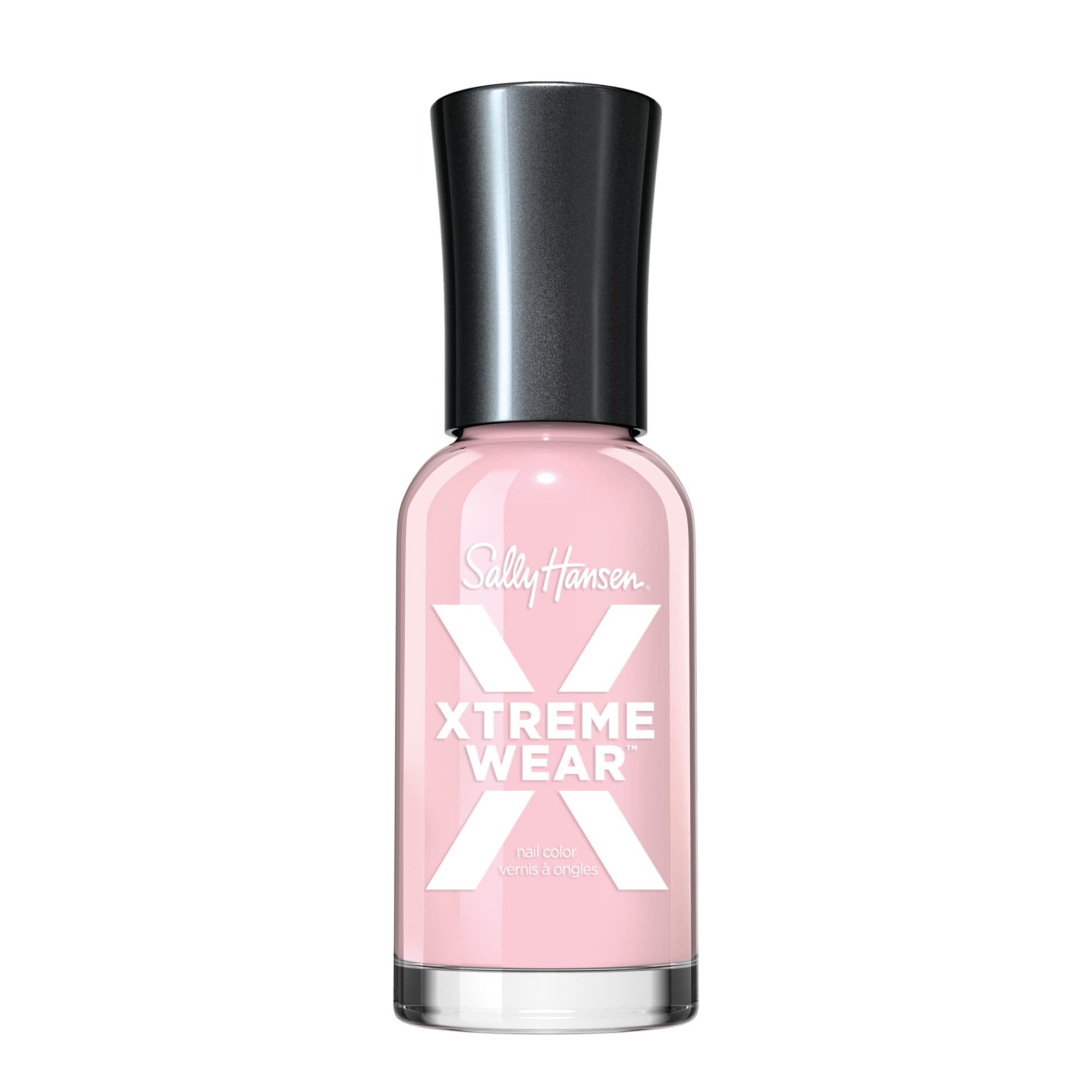 Sally Hansen Xtreme Wear Nail Polish, Streak-Free, Shiny Finish, Long-Lasting Nail Color, Tickled Pink, 0.12 fl oz