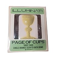 Page of Cups Tarot Card Orange Scented Bath Bomb