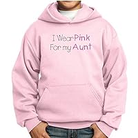 Breast Cancer Awareness Kids Hoodie - for My Aunt -Pink