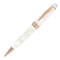 Cross Bailey 2024 Year of the Dragon Pearlescent White Lacquer Ballpoint Pen with 23KT PVD Rose Gold Appointments