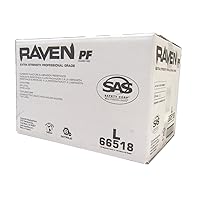 Safety 66518 Raven Powder-Free Disposable Black Nitrile 6 Mil Gloves, Large, 100 Gloves by Weight(Pack of 1)
