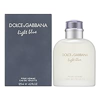 Dolce & Gabbana Eau de Toilettes Spray, Light Blue, 4.2 Fl Oz For Men or/and Pour Homme Dolce & Gabbana Eau de Toilettes Spray, Light Blue, 4.2 Fl Oz For Men or/and Pour Homme