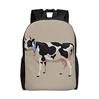 Animal Cow Backpack Waterproof Lightweight Laptop Backpack Large Capacity Travel Daypack For Women Men