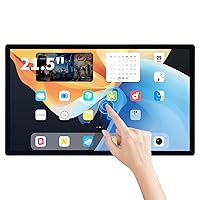 21.5 inch Android 9.0 Touchscreen Industrial PC, 16:9 FHD 1080P, WiFi and Built-in Speakers, RK3288 2GB RAM & 16GB ROM, Smart Board for Classroom, Meeting & Game