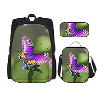 Print 82PCS Backpack Set,Large Bag with Lunch Box and Pencil Case,Convenient,backpack lunch box