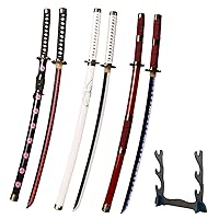 HIGH GODO Anime Cosplay Swords Building Set, 936 Piece One Purple Enma Zoro  Sword 38.8IN with Scabbard and Bracket for Adults and Kid 8+ (Roronoa Zoro