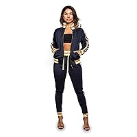 Women's 2 Piece Tracksuit Set - Long Sleeve Sweatshirts and Sweat Pants