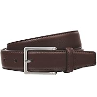 LINDENMANN 919 Men's Leather Belt, XXL, Dark Brown