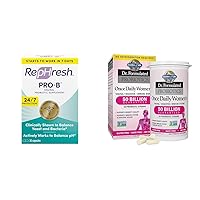 Rephresh Pro-B Probiotic Supplement for Women, 30 Oral Capsules & Garden of Life, Dr. Formulated Women's Probiotics Once Daily, 16 Strains, 50 Billion, 30 Capsules
