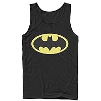 DC Comics Men's Batman Basic Logo- Tank T-Shirt
