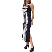 Women's Casual Long Sleeveless Maxi Dresses with Side Open. for Any Occasion.