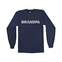 Threadrock Men's Grandpa Typography Long Sleeve T-Shirt