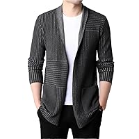 Autum Winter Knit Japanese Street Wear Mens Long Cardigan Retro Sweater Casual Coats Men Clothing