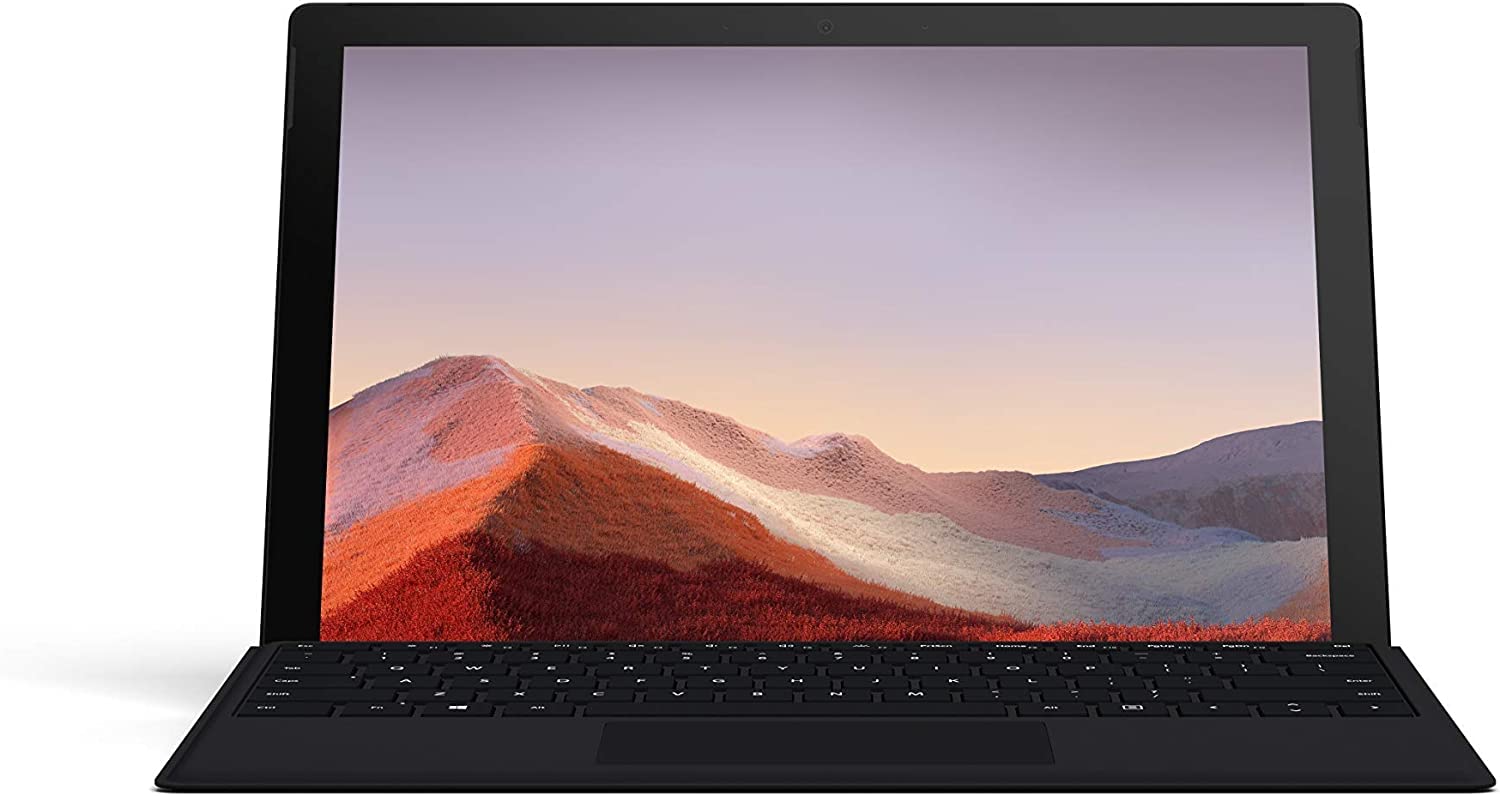 Microsoft Surface Pro 7 Tablet, 12.3in Touchscreen, Intel i5-1035G4, 8GB RAM 128GB SSD, Display 2736 x 1824 Resolution, Backlit Keyboard, CAM, Windows 10 Pro(Renewed)